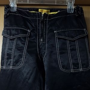 Catherine Malandrino High Waisted Satin Crop Pants